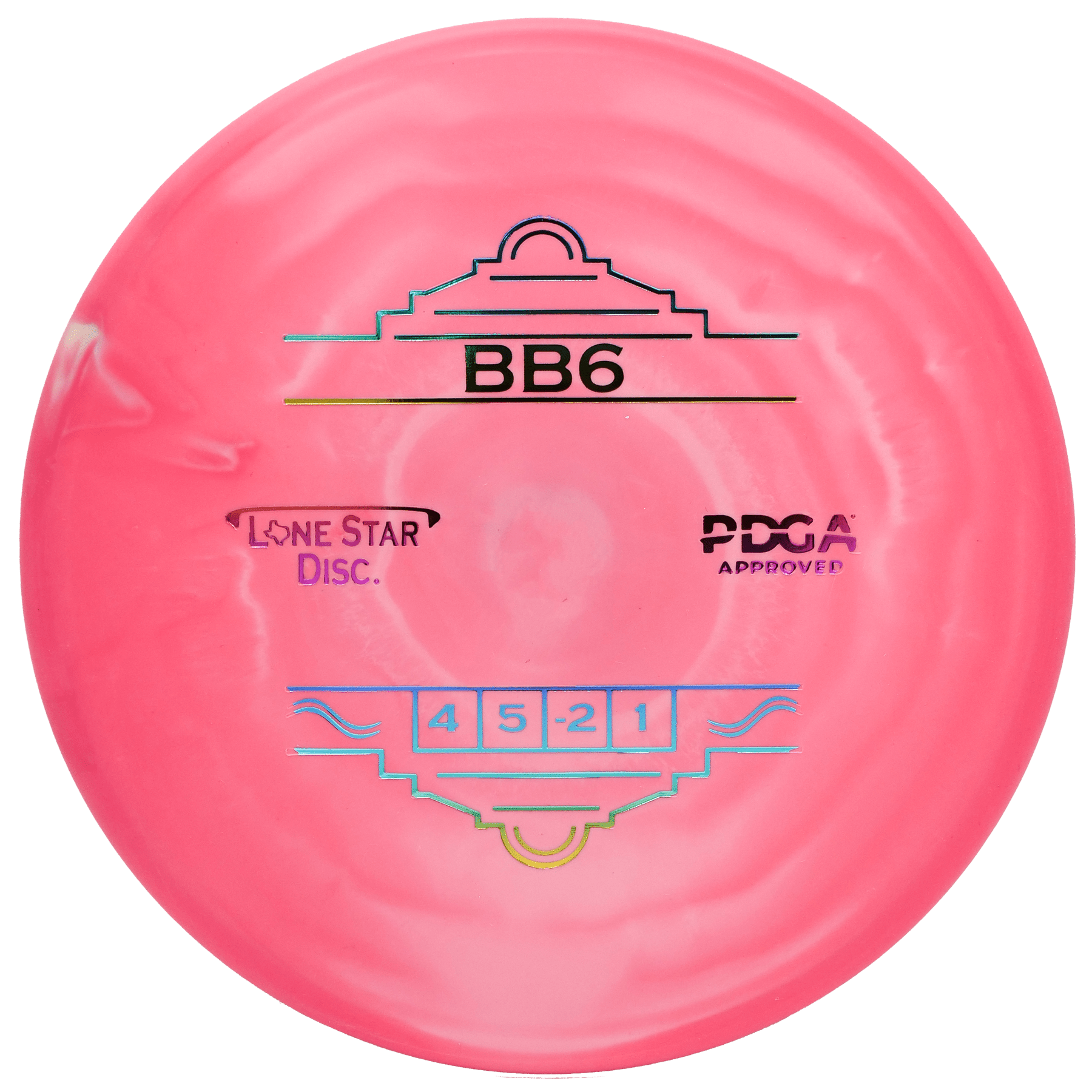Pink BB6 Lone Star Disc golf disc